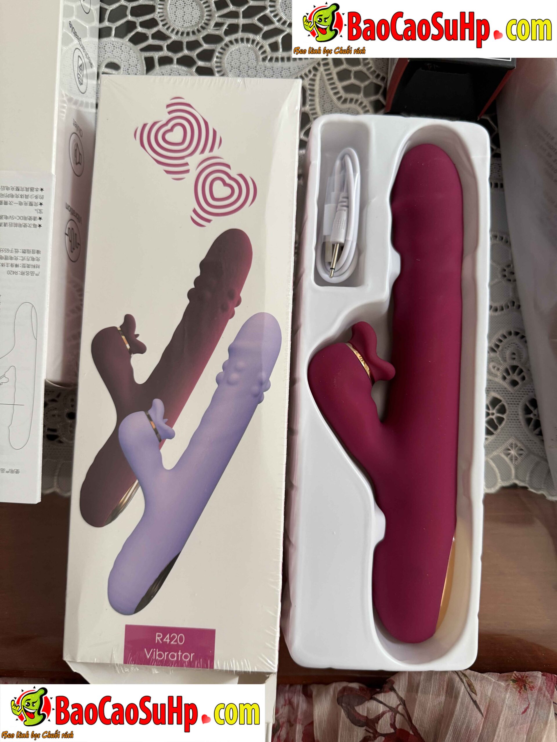 Dương Vật Giả Bi Xoắn Lưỡi Liếm R420 Sherwin Cao Cấp Thú Vị