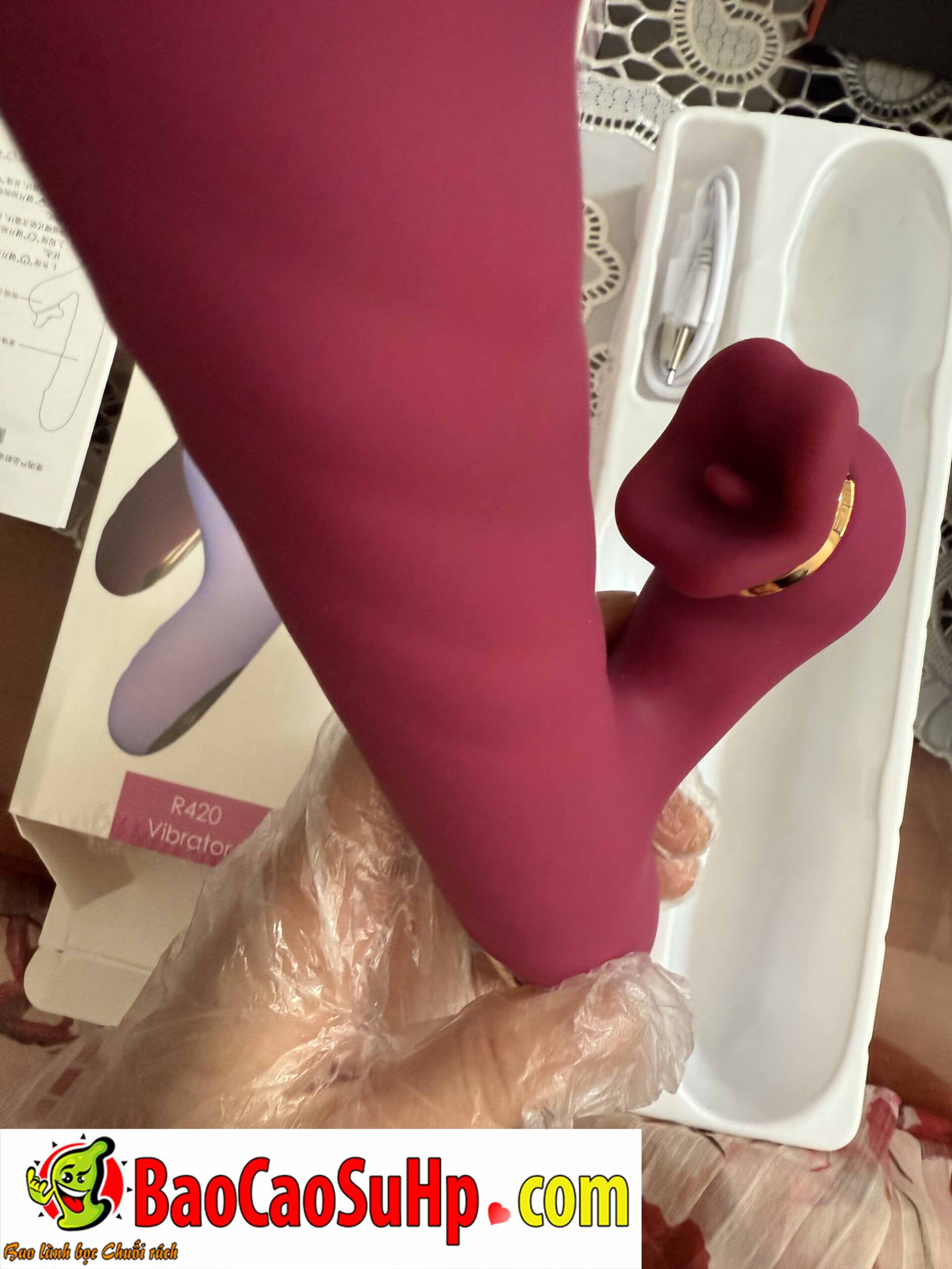 Dương Vật Giả Bi Xoắn Lưỡi Liếm R420 Sherwin Cao Cấp Thú Vị