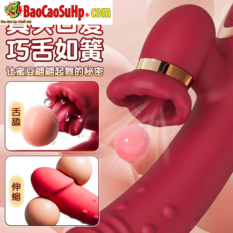 Dương Vật Giả Bi Xoắn Lưỡi Liếm R420 Sherwin Cao Cấp Thú Vị