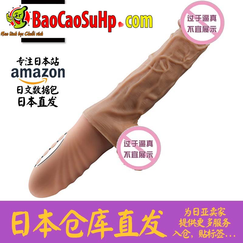 Dương vật giả HOTBOY Bella silicone rung thụt phát nhiệt cực đã