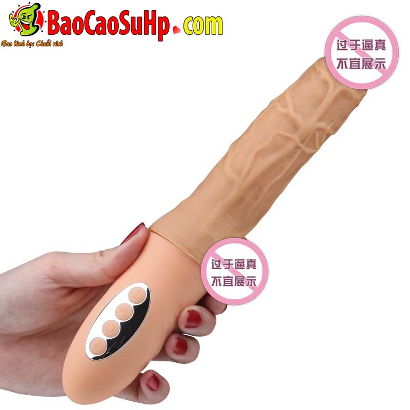 Dương vật giả HOTBOY Bella silicone rung thụt phát nhiệt cực đã