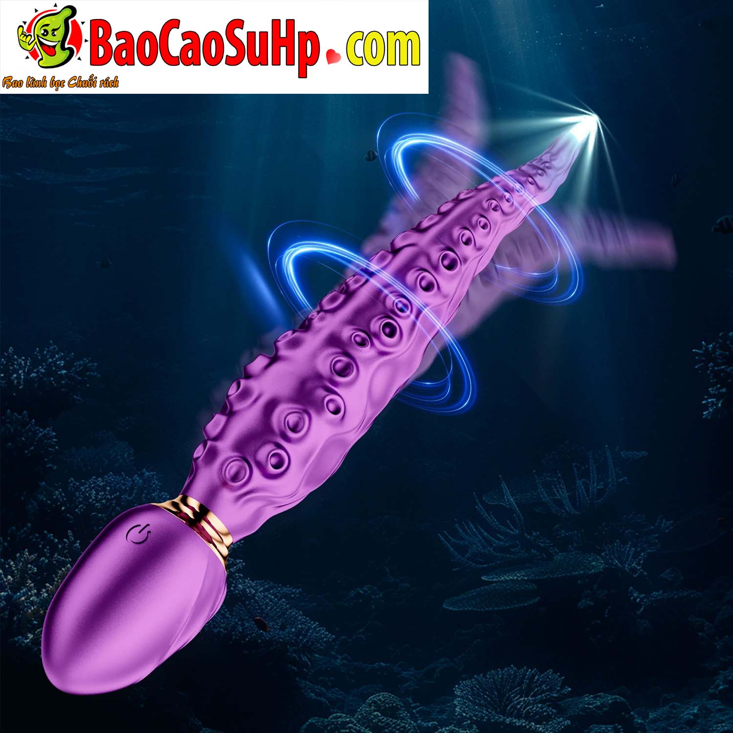 Chày Rung 2 Đầu Octopus Stick Purple Kích Thích Mới Lạ