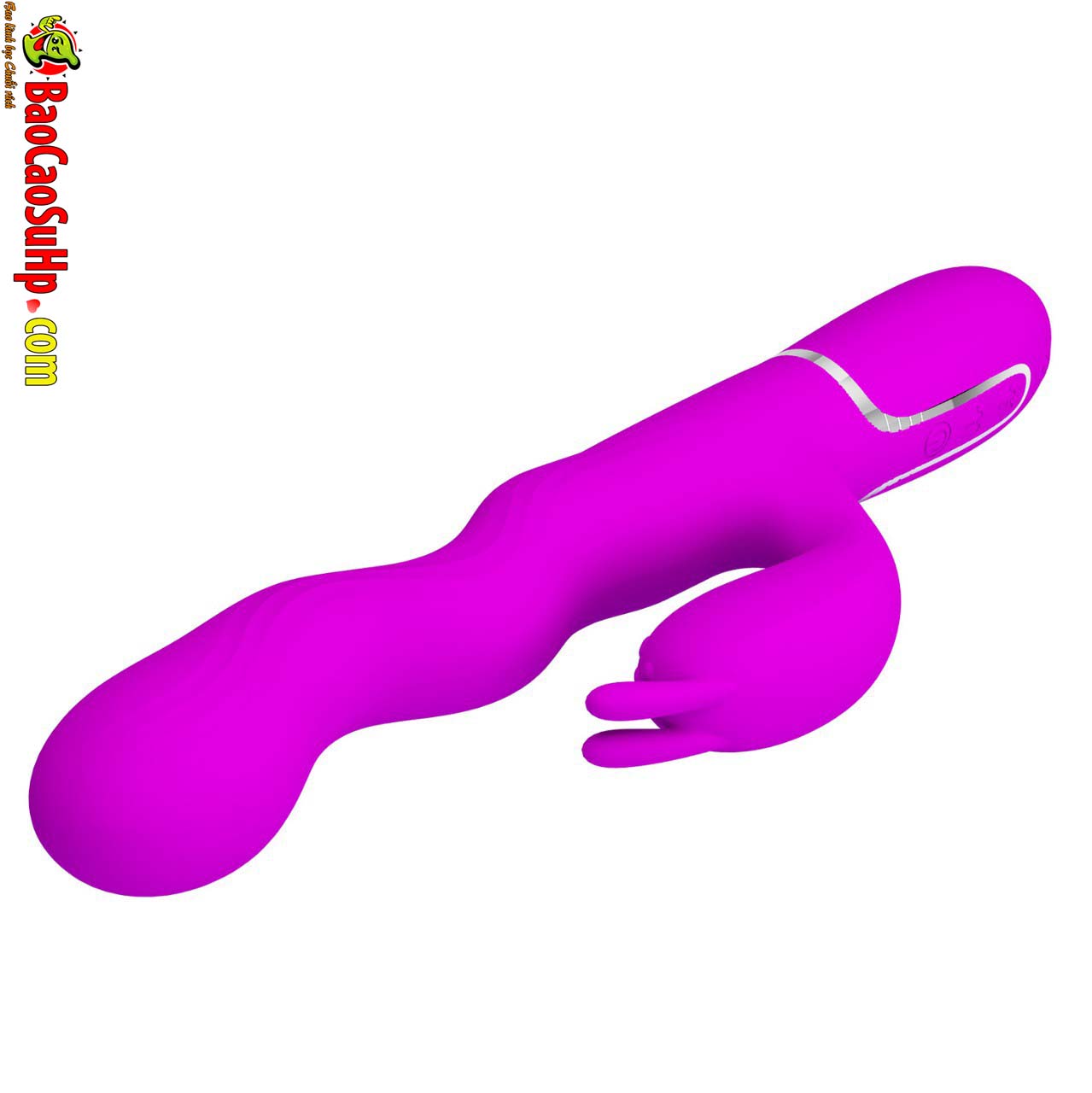 Duong vat gia 3D tai tho Prettylove Laursen 3 - Dương vật giả 3D tai thỏ Prettylove Laursen rung ngoáy zikzak Silicone