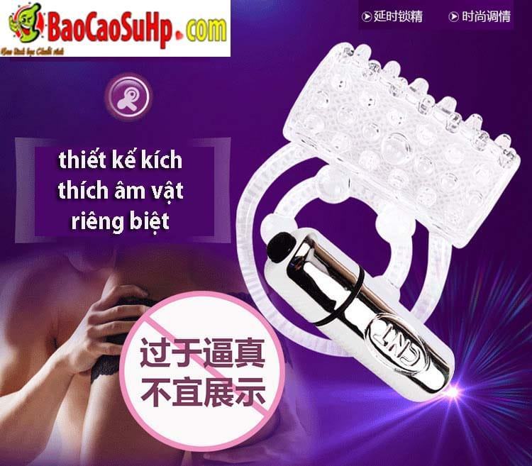 Vòng đeo dương vật rung CLIT Chisa tăng khoái cảm chống xuất tinh