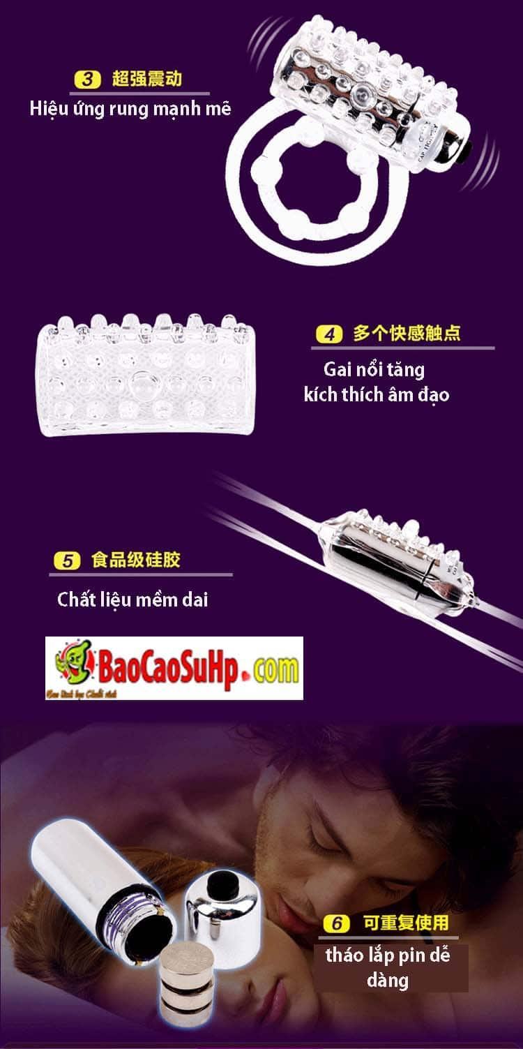Vòng đeo dương vật Chisa rung mạnh kéo dài lâu