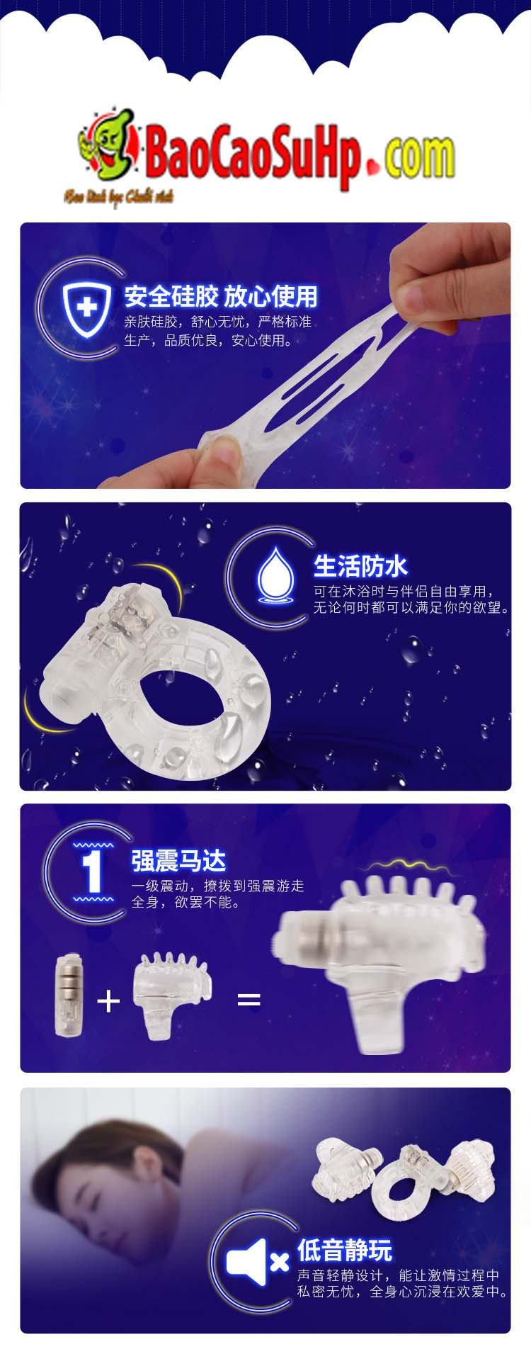 Bộ 3 vòng rung Chisa tăng khoái cảm cặp đôi