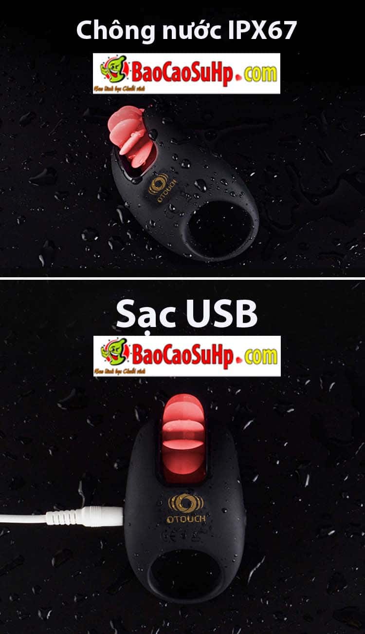 Vòng rung Otouch xoay đa chế độ Sextoy tăng khoái cảm