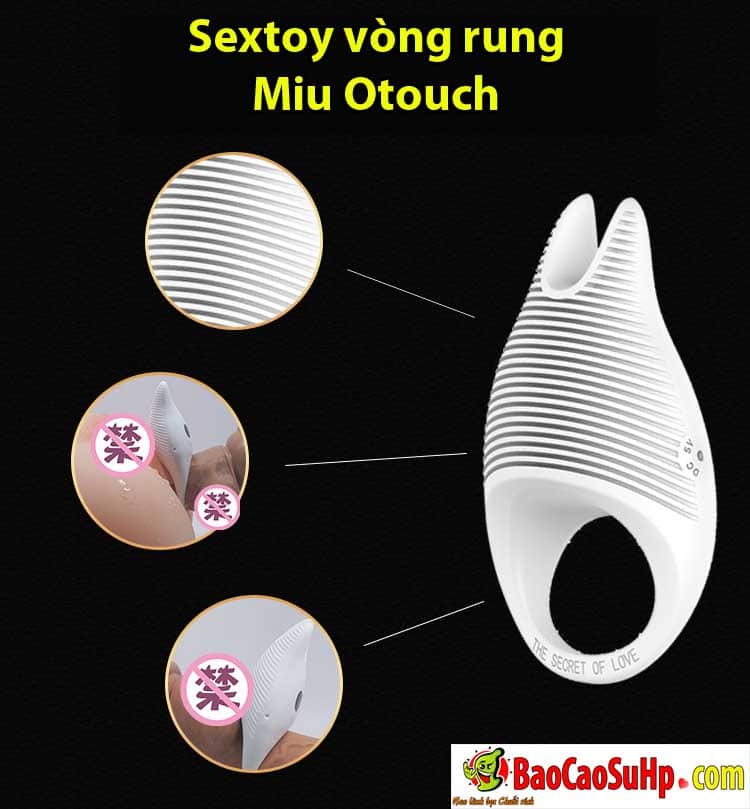 Sextoy vòng rung Miu Otouch tăng khoái cảm kéo dài cuộc yêu