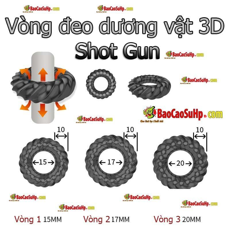 Vòng đeo dương vật ShotGun kéo dài thời gian Quan hệ sướng