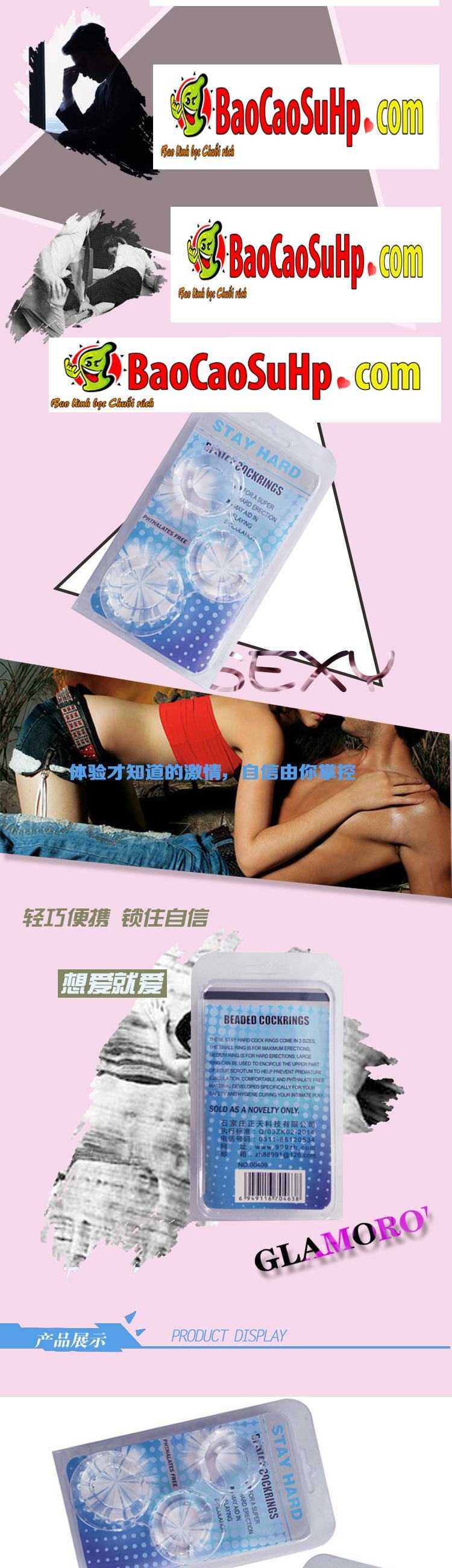 Vòng gai Stay Hard tăng cường cương dương kéo dài thời gian quan hệ
