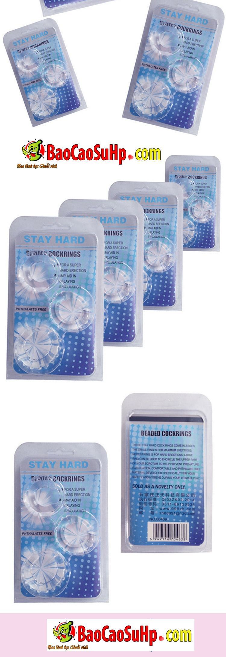 Vòng gai Stay Hard tăng cường cương dương kéo dài thời gian quan hệ