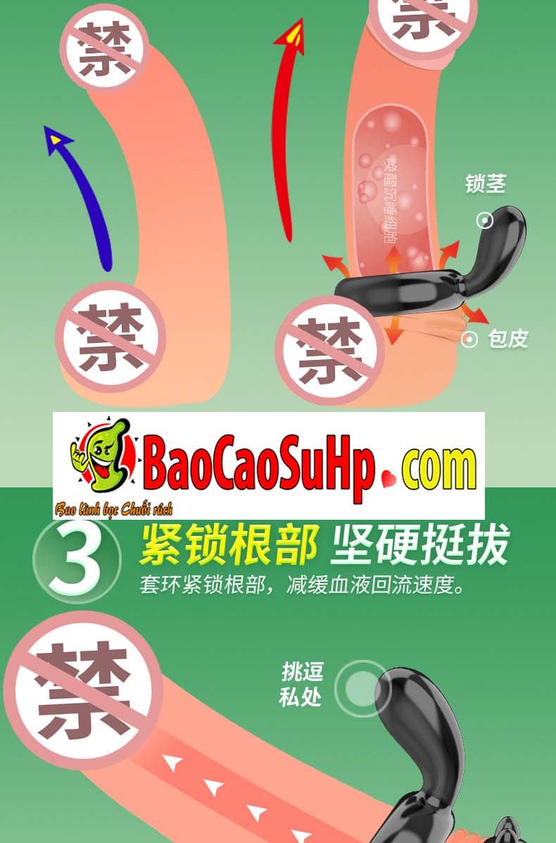 Bộ vòng đeo dương vật Cristan Muloc da mềm tăng kích thước khoái cảm