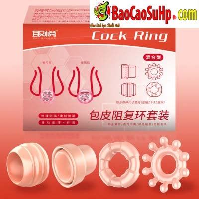 Bộ vòng đeo dương vật Cristan Muloc da mềm tăng kích thước khoái cảm