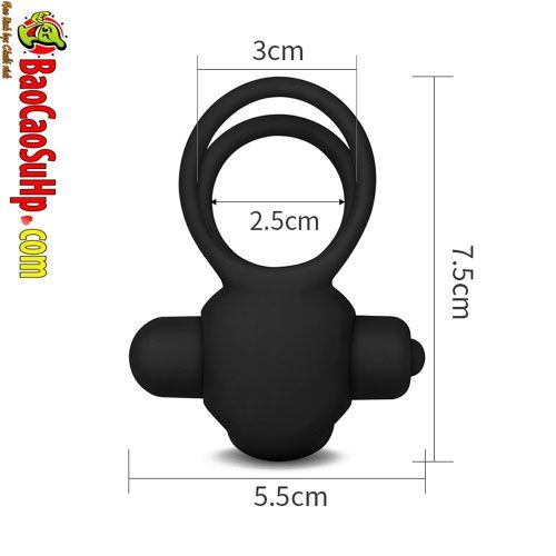 Vòng đeo dương vật Lovetoy Power Clit Duo silicone chống xuất tinh sớm Vòng đeo dương vật Lovetoy Power Clit Duo silicone chống xuất tinh sớm