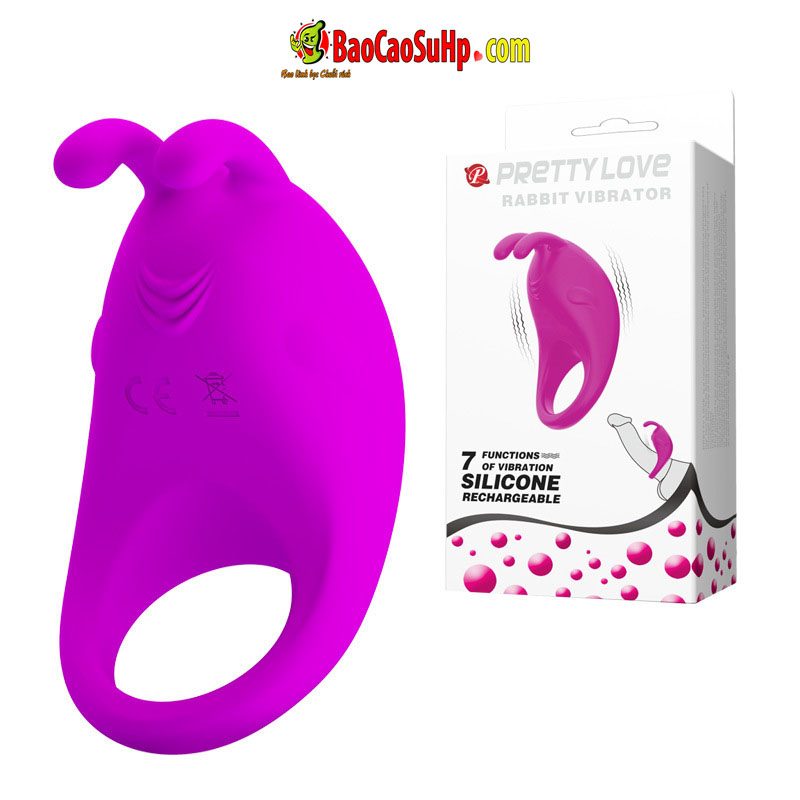 Vòng đeo dương vật rung Prettylove Patty gọn nhẹ mạnh mẽ