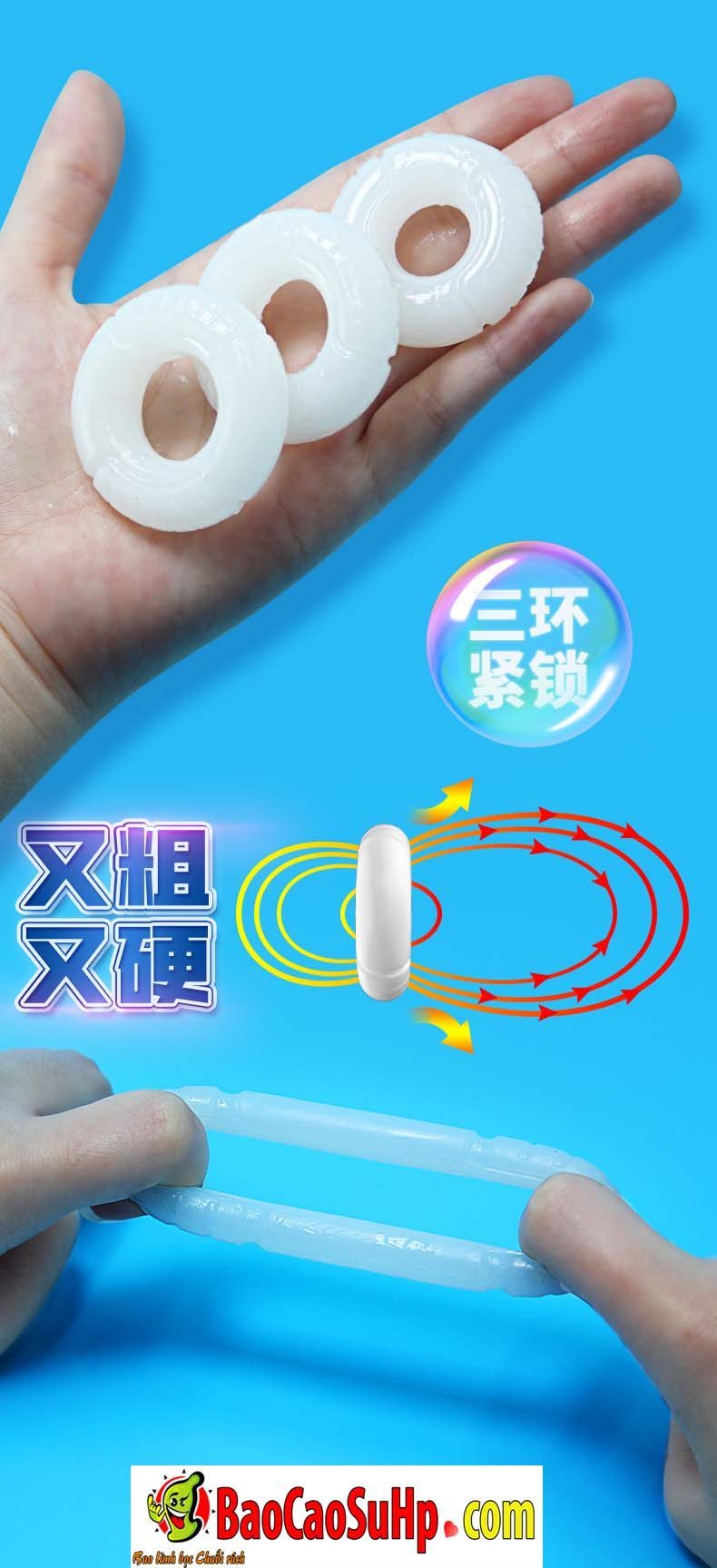 Vòng đeo kéo dài quan hệ Bots Ring chất liệu bền túi thở