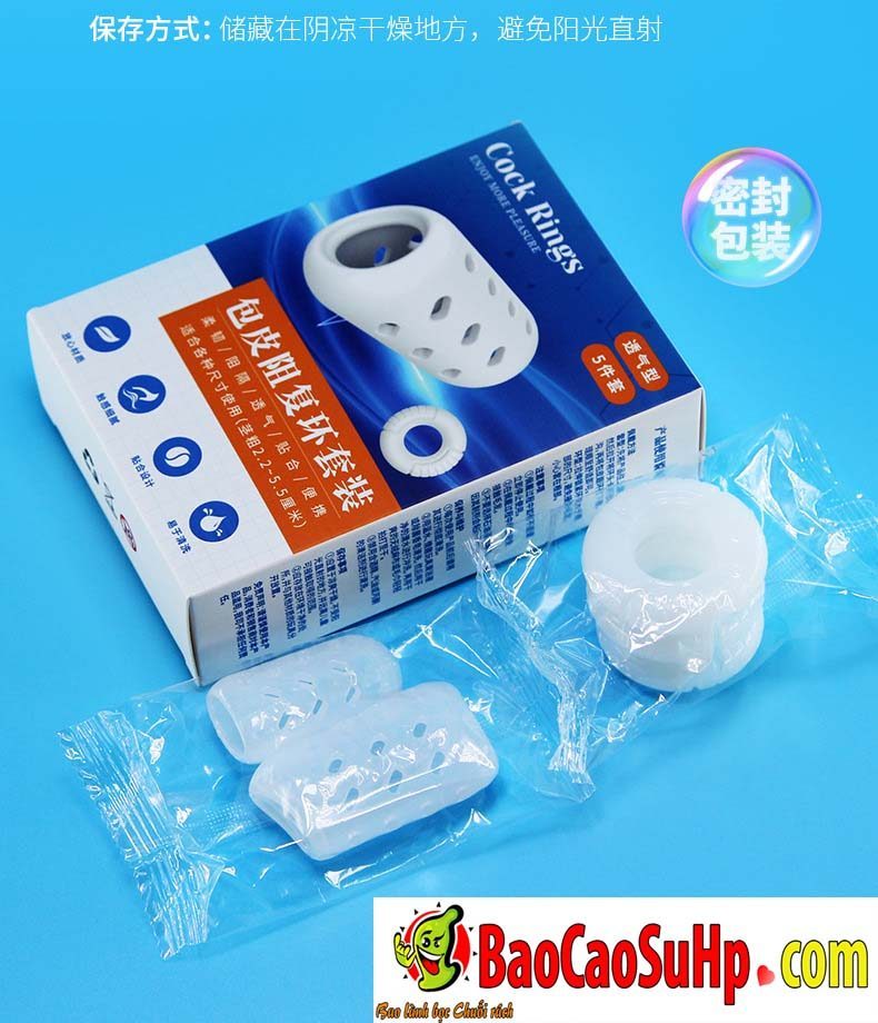 Vòng đeo kéo dài quan hệ Bots Ring chất liệu bền túi thở