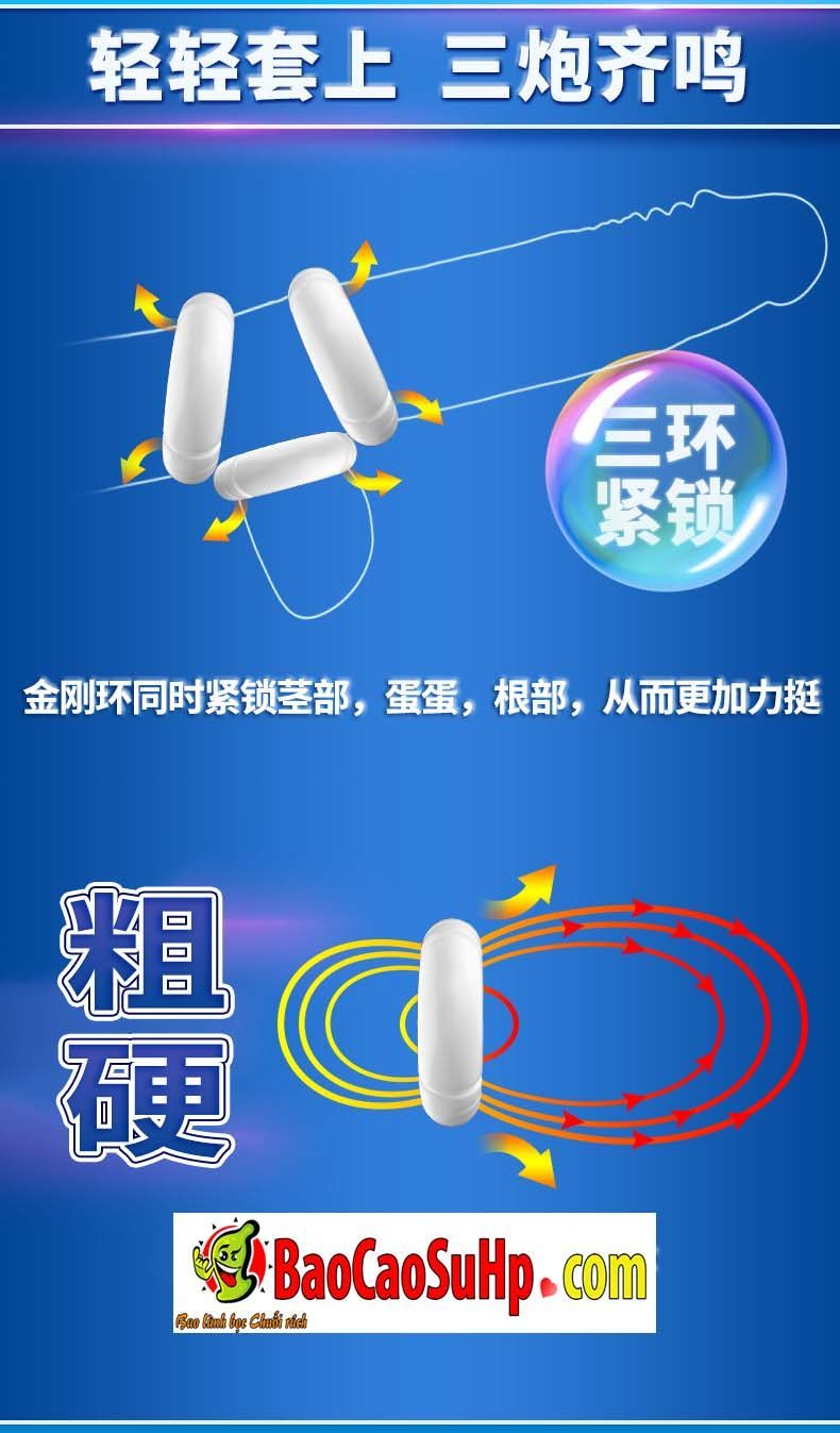 Vòng đeo kéo dài quan hệ Bots Ring chất liệu bền túi thở