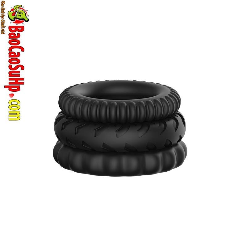 Bộ 3 vòng đeo dương vật chống xuất tinh sớm Baile Rock Claymore mềm dẻo
