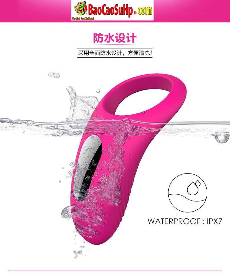 vong deo duong vat Shand S045 Klipper 11 - Vòng đeo dương vật rung Shand S045 Klipper Silicone mềm mại