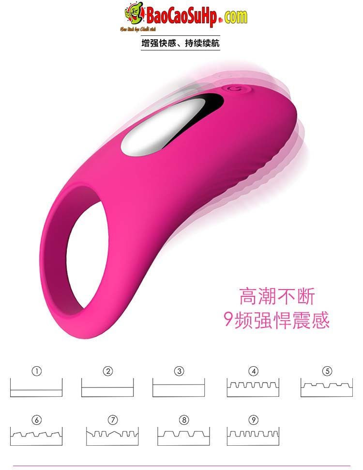 vong deo duong vat Shand S045 Klipper 13 - Vòng đeo dương vật rung Shand S045 Klipper Silicone mềm mại