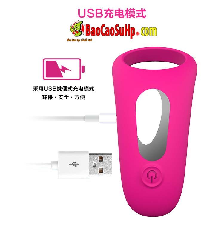 vong deo duong vat Shand S045 Klipper 14 - Vòng đeo dương vật rung Shand S045 Klipper Silicone mềm mại