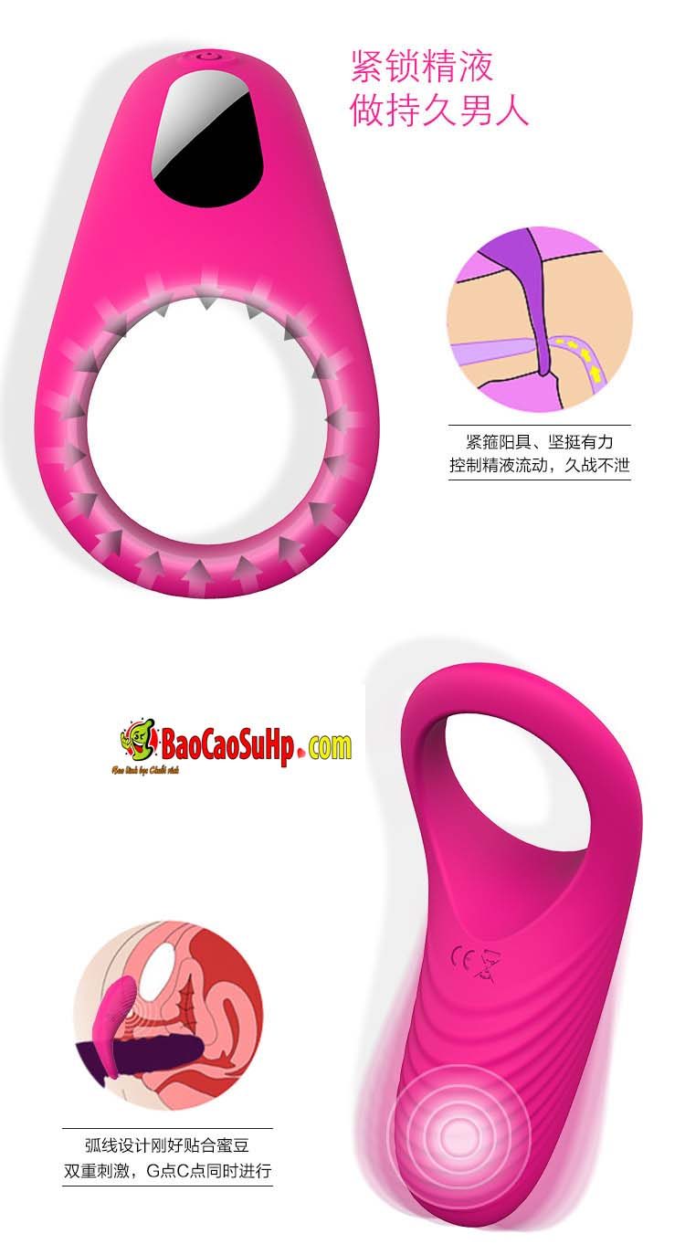 vong deo duong vat Shand S045 Klipper 9 - Vòng đeo dương vật rung Shand S045 Klipper Silicone mềm mại