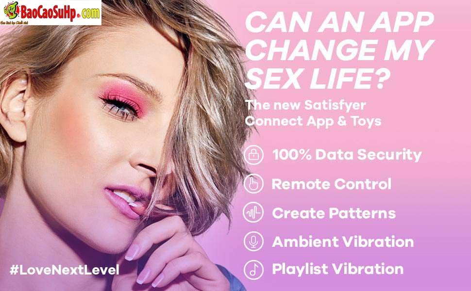 Vòng đeo dương vật USA Satisfyer cao cấp điều khiển app silicon