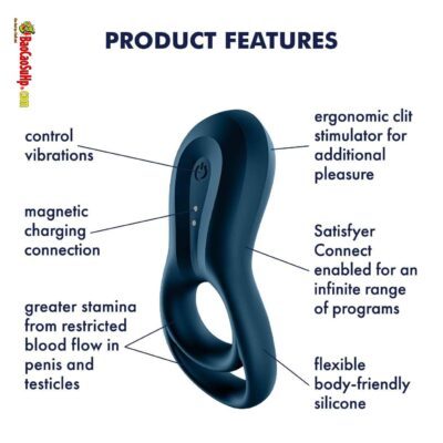 Vòng đeo dương vật Satisfyer Epic Duo Bluetooth rung mạnh kích thích