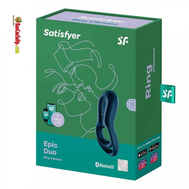 Vòng đeo dương vật Satisfyer Epic Duo Bluetooth điều khiển app 