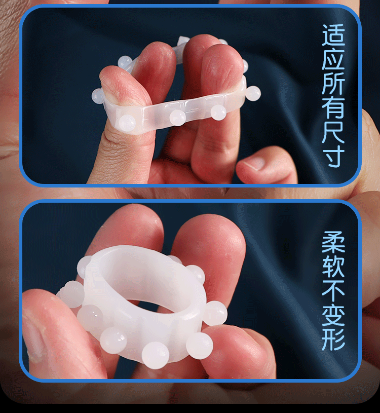Bộ vòng đeo dương vật Puppy 3 vòng bi to công nghệ Mỹ siêu bền