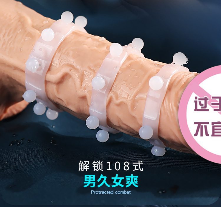 Bộ vòng đeo dương vật Puppy 3 vòng bi to công nghệ Mỹ siêu bền