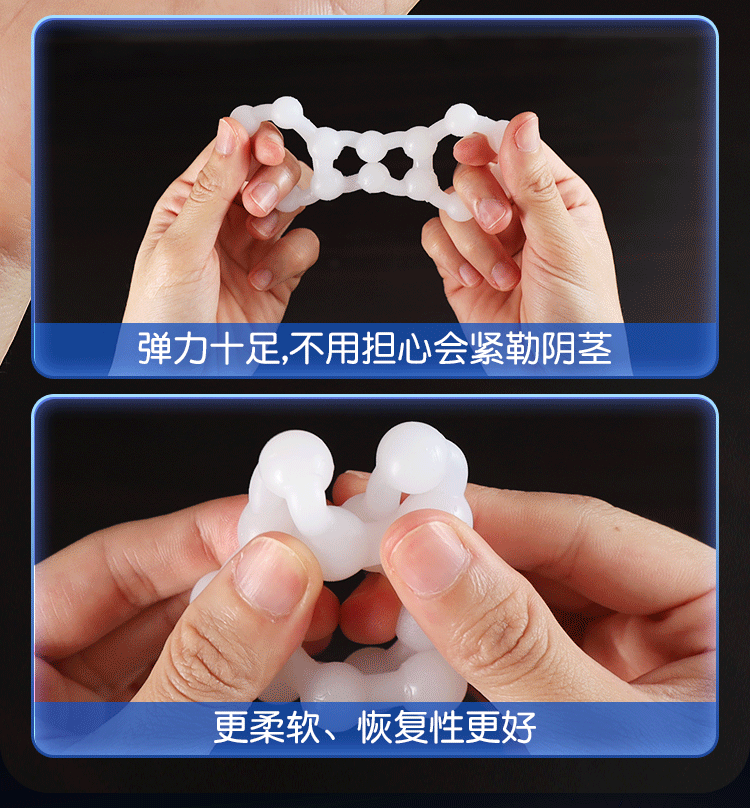 Vòng Silicone quấn chéo cho nam Alva siêu bền tăng khoái cảm