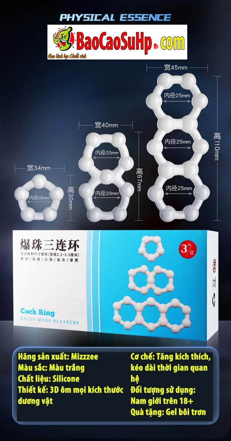 Vòng Silicone quấn chéo cho nam Alva siêu bền tăng khoái cảm