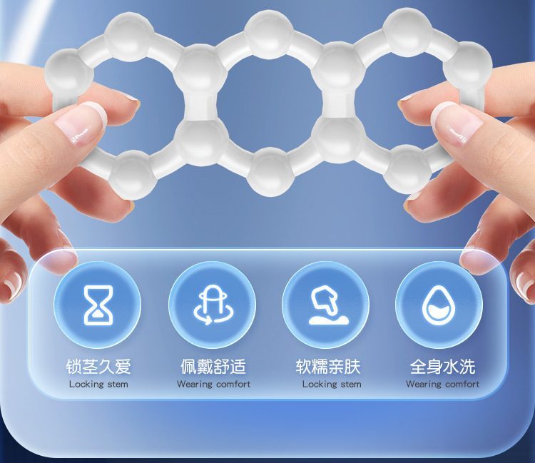 Vòng Silicone quấn chéo cho nam Alva siêu bền tăng khoái cảm