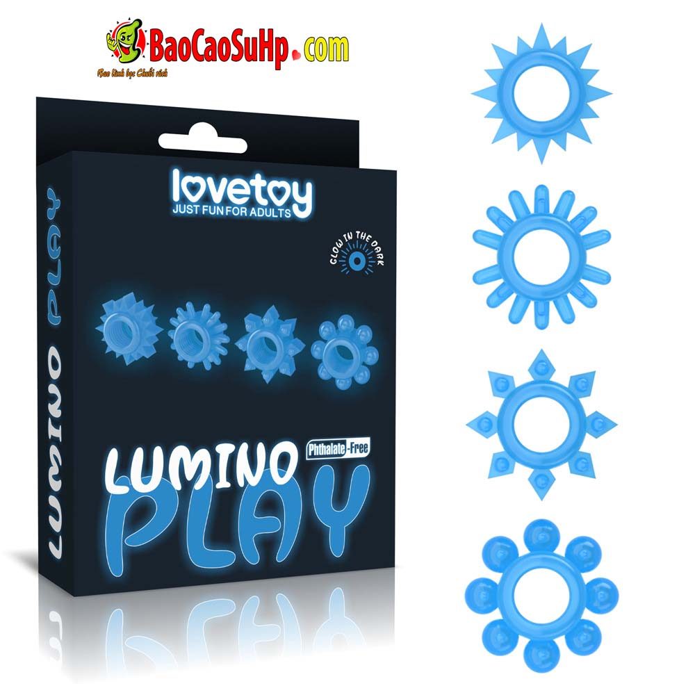 vong deo duong vat lovetoy domino 5 - Bộ vòng đeo Lovetoy Domino phát sáng kéo dài và tăng khoái cảm