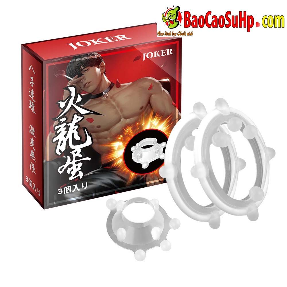 Vòng silicone 8 bi Joker Phelan kích thích cảm giác cực đỉnh