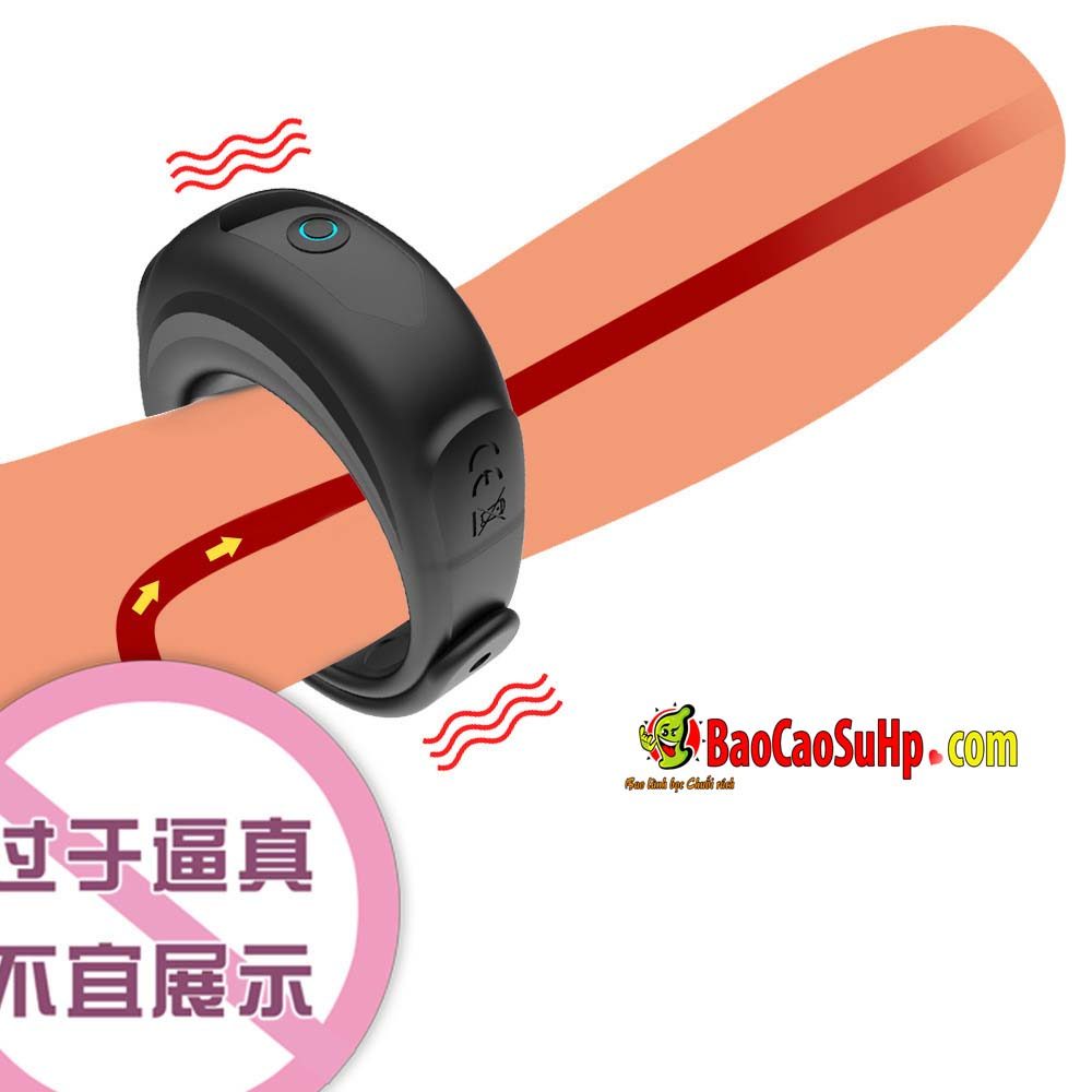 Vòng đeo dương vật rung Stamina Men Black Fit đa kích thước, tăng khoái cảm