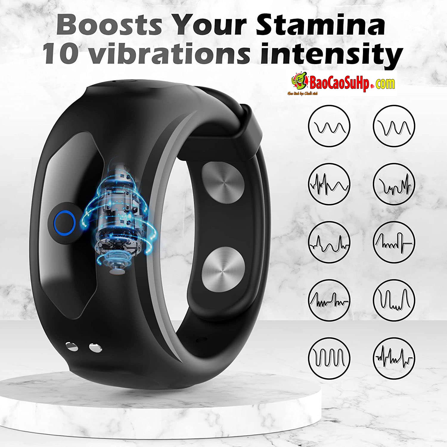 Vòng Dương Vật Rung Stamina Men Black Kích Thích Mua Ngay