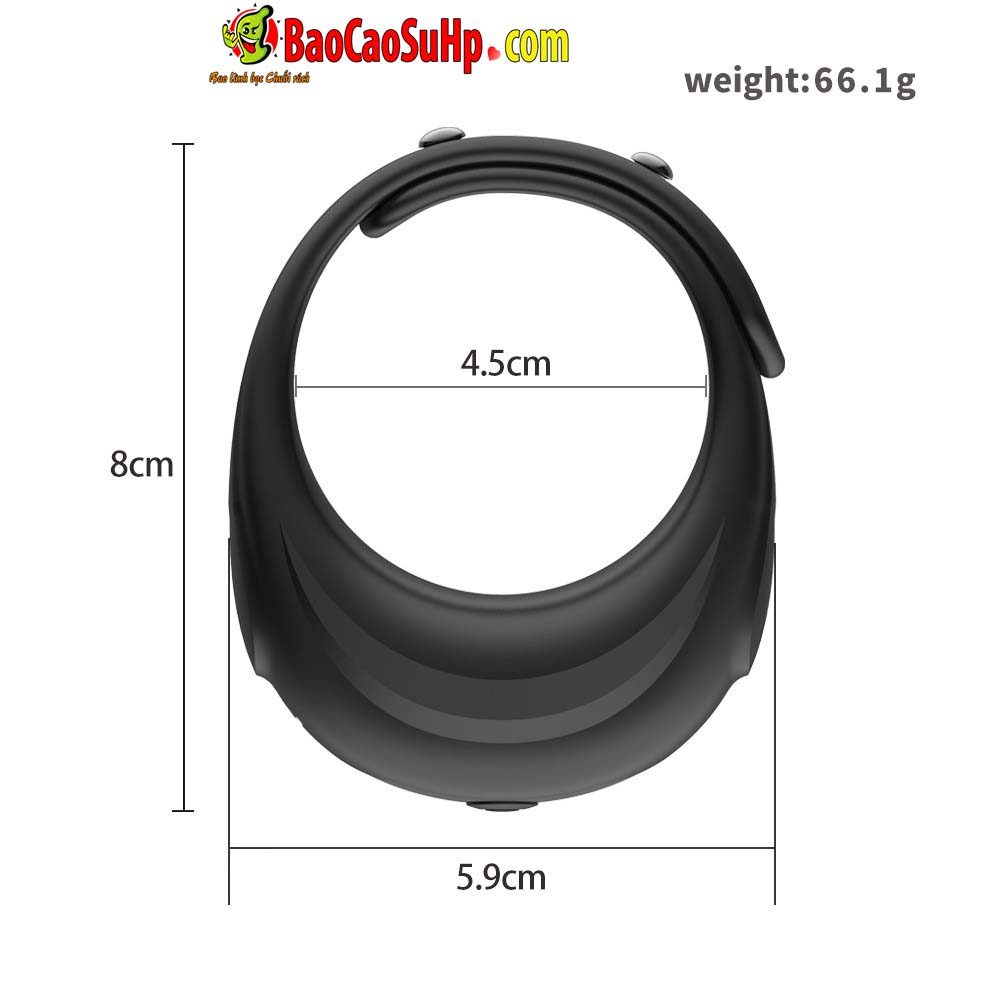 Vòng đeo dương vật rung Stamina Men Black Fit đa kích thước, tăng khoái cảm