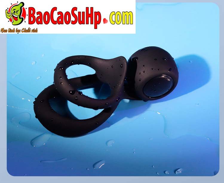 Vòng đeo dương vật ốc Ver 2 khóa bìu rung kéo dài thêm khoái cảm