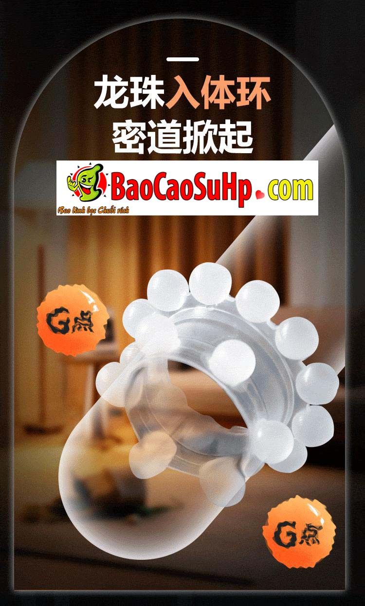 Vòng bi đeo dương vật 18 hạt tăng kích thích