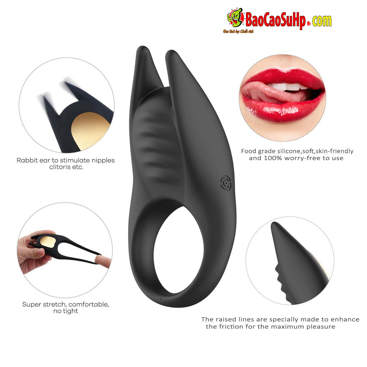 Vòng rung đa năng Head Horn kích thích cực mạnh, nhỏ gọn