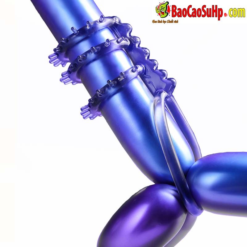 anh gioi thieu vong deo duong vat Mizzzee Spiked wheel set 1 - Vòng đeo dương vật Gai gân nổi hở thân Mizzzee Spiked wheel set