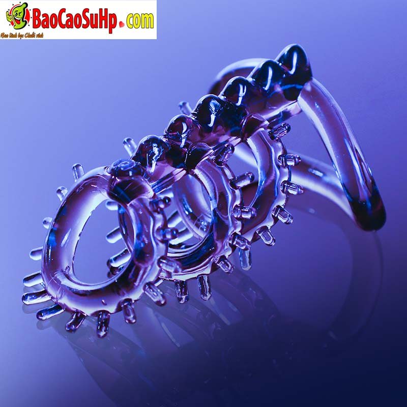 Vòng đeo dương vật gai gân nổi Mizzzee Spiked wheel set mới tiện dụng tối ưu