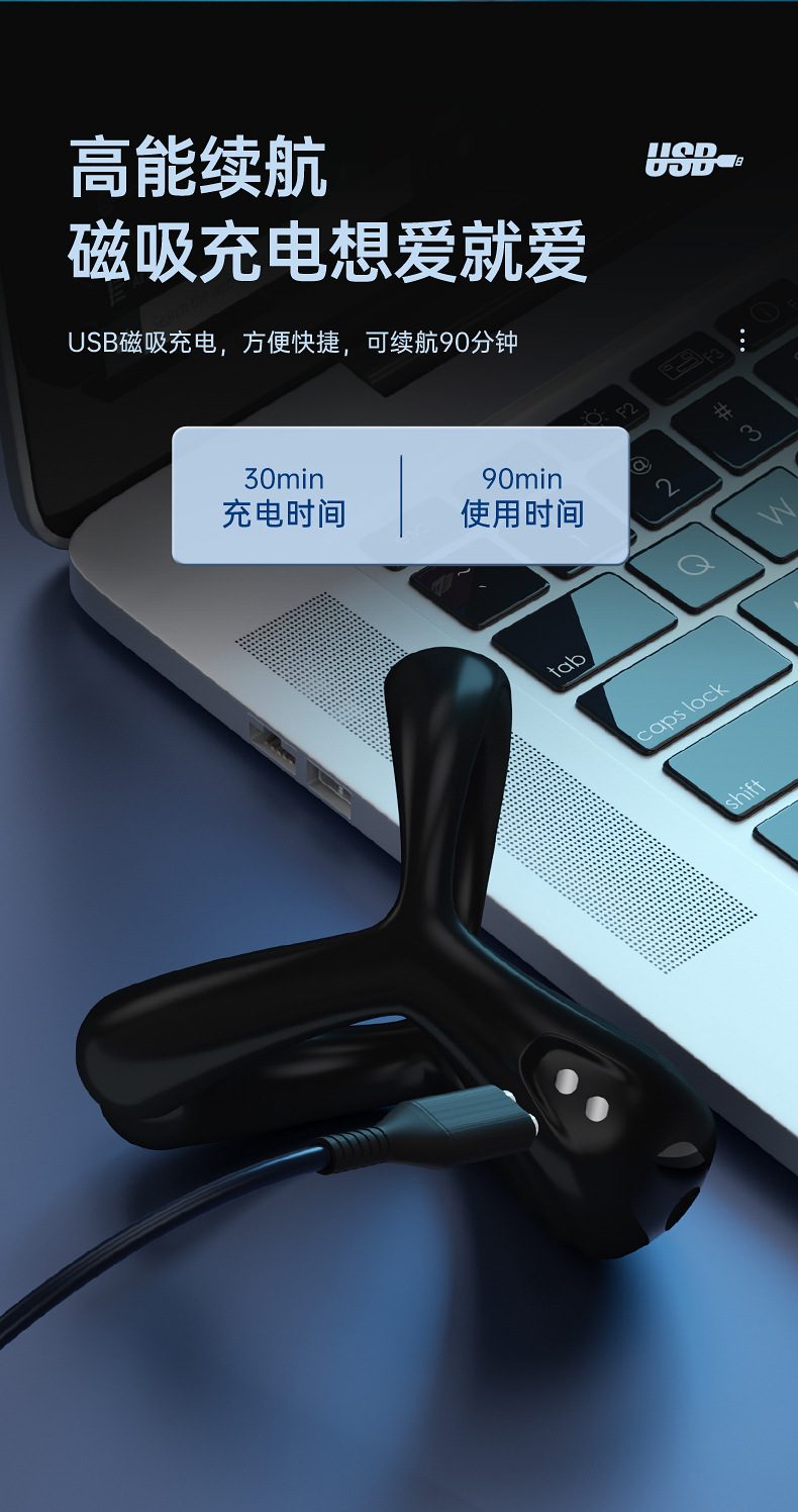 Vòng đeo dương vật Ver II Afra rung mạnh tăng khoái cảm đôi