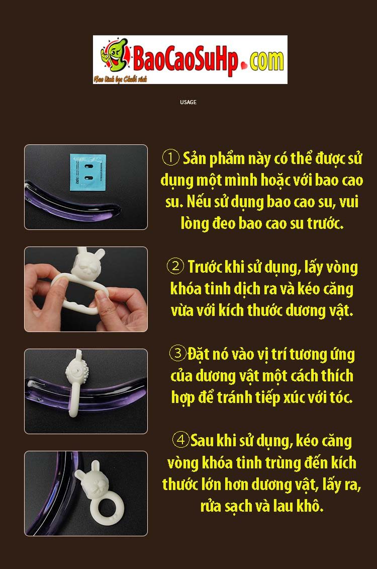 vong deo duong vat Jiuuy Himiki 13 - Bộ vòng đeo dương vật Jiuuy bi, vòng Himiki đeo tai thỏ rung 7 món