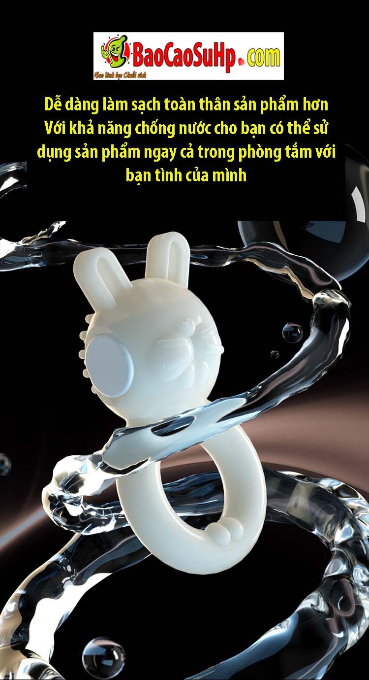 Vòng đeo dương vật rung tai thỏ combo 7 món cực phê