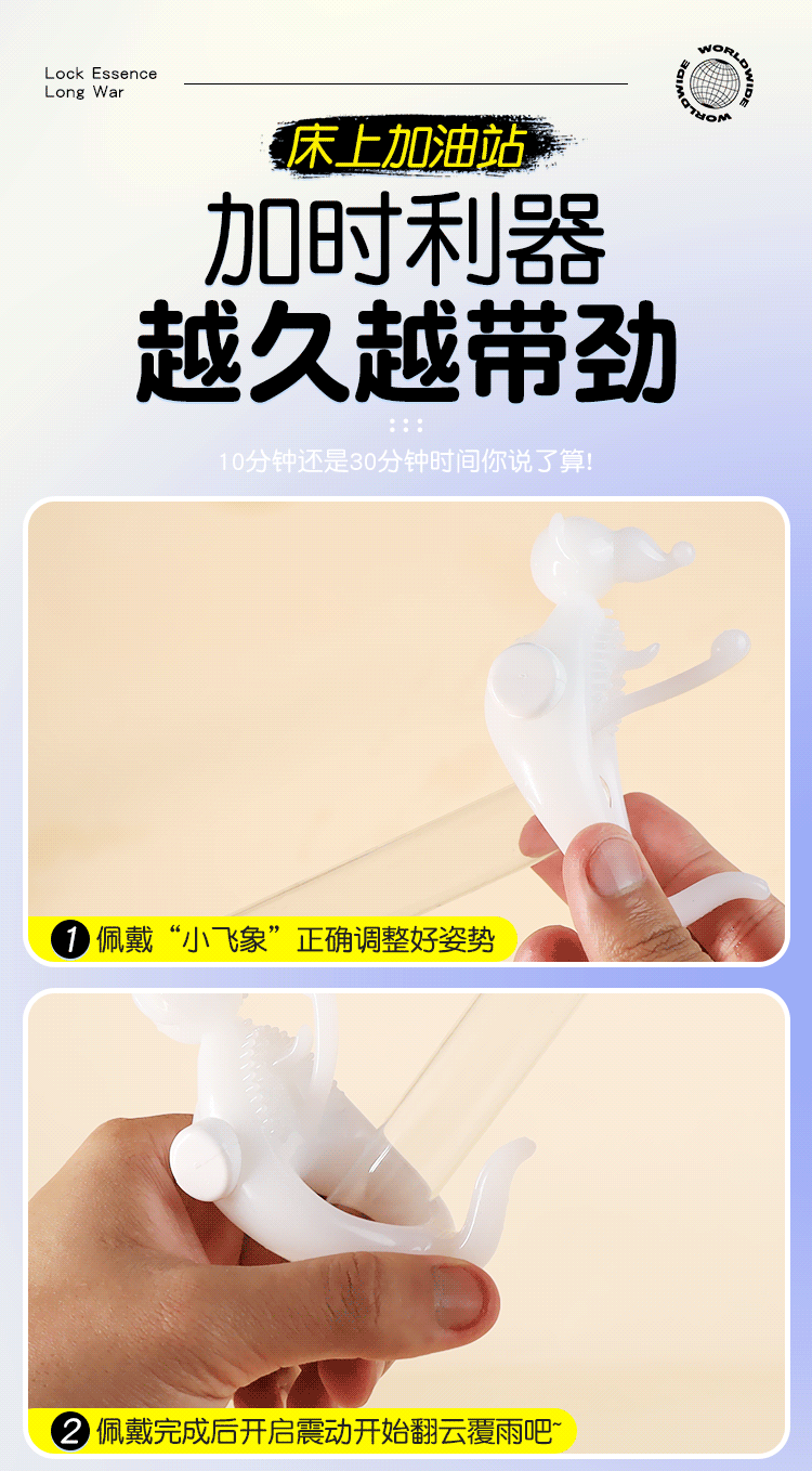 vong deo duong vat Jiuuy Long War Elephan 17 - Vòng đeo dương vật điều khiển từ xa Jiuuy Long War Elephan