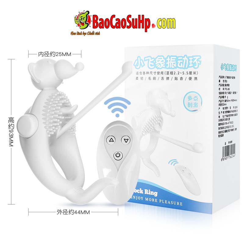 Vòng đeo dương vật điều khiển từ xa Jiuuy Elephan